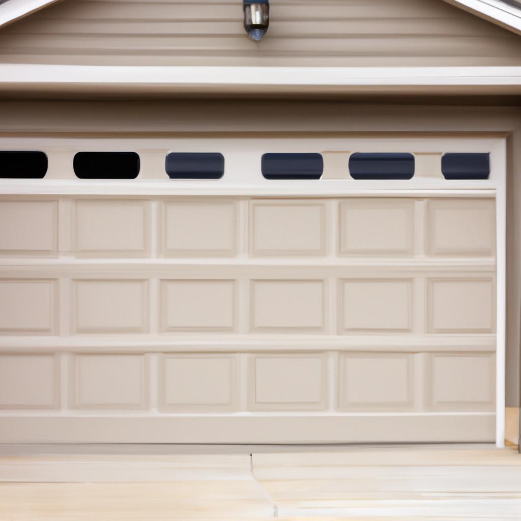 A stylish garage door enhancing the curb appeal of a house in Omaha.