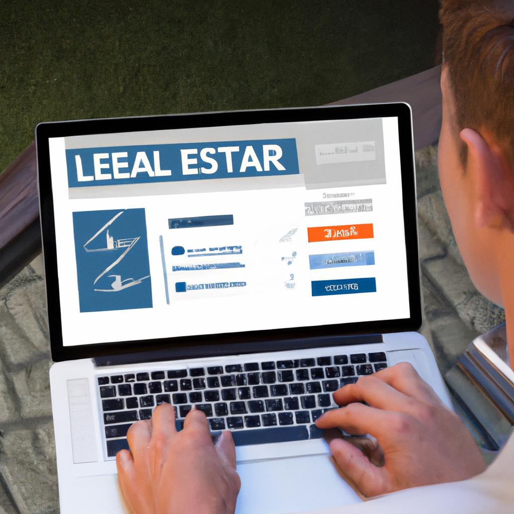 Exploring various online lead generation methods on a real estate website.